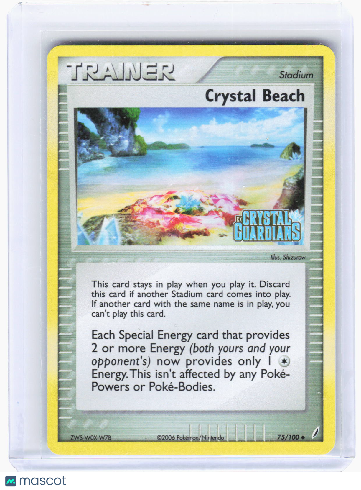 2009 Pokemon—Crystal Beach #75/100 Crystal Guardians—Uncommon Reverse Holo (LP)
