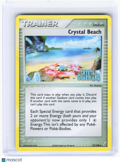 2009 Pokemon—Crystal Beach #75/100 Crystal Guardians—Uncommon Reverse Holo (LP)