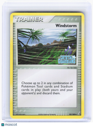 2006 Pokemon—Windstorm #85/100 Crystal Guardians—Uncommon Reverse Holo (LP)