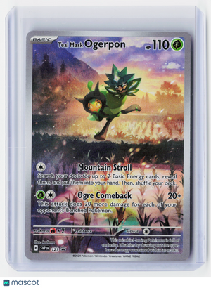 2024 Pokemon—Teal Mask Ogerpon #123-Scarlet & Violet—Black Star Promo Holo