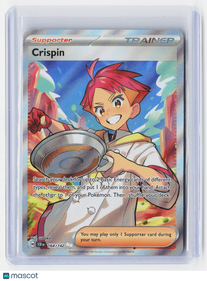 2024 Pokemon—Crispin #164/142-Stellar Crown—Ultra Rare Holo