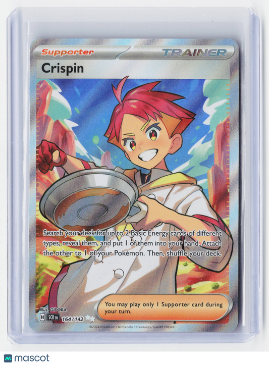 2024 Pokemon—Crispin #164/142-Stellar Crown—Ultra Rare Holo