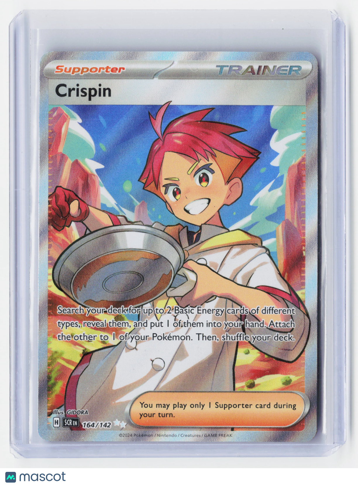 2024 Pokemon—Crispin #164/142 Stellar Crown—Ultra Rare Holo