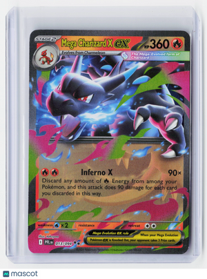 2025 Pokemon—Mega Charizard X ex #013/094 Phantasmal Flames—Double Rare Holo
