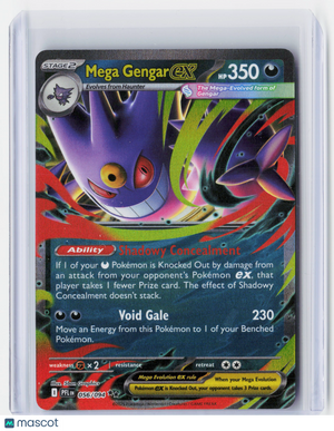 2025 Pokemon—Mega Gengar ex #056/094 Phantasmal Flames—Double Rare Holo