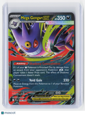 2025 Pokemon—Mega Gengar ex #056/094 Phantasmal Flames—Double Rare Holo