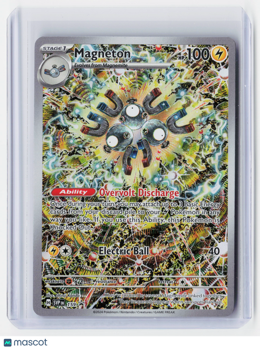 2024 Pokemon—Magneton #159-Surging Sparks—Black Star Promo Holo