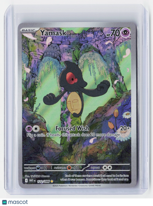 2025 Pokemon—Yamask #122/086 White Flare—Illustration Foil
