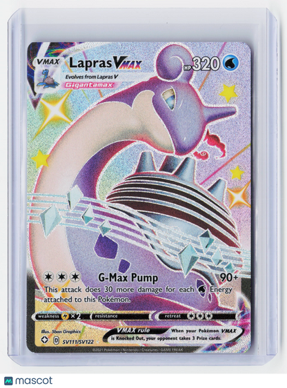 2021 Pokemon—Lapras VMAX #SV111/SV122-Shining Fates— Holo