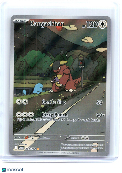 2025 Pokemon—Kangaskhan #204/182 Destined Rivals—Illustration Rare Holo