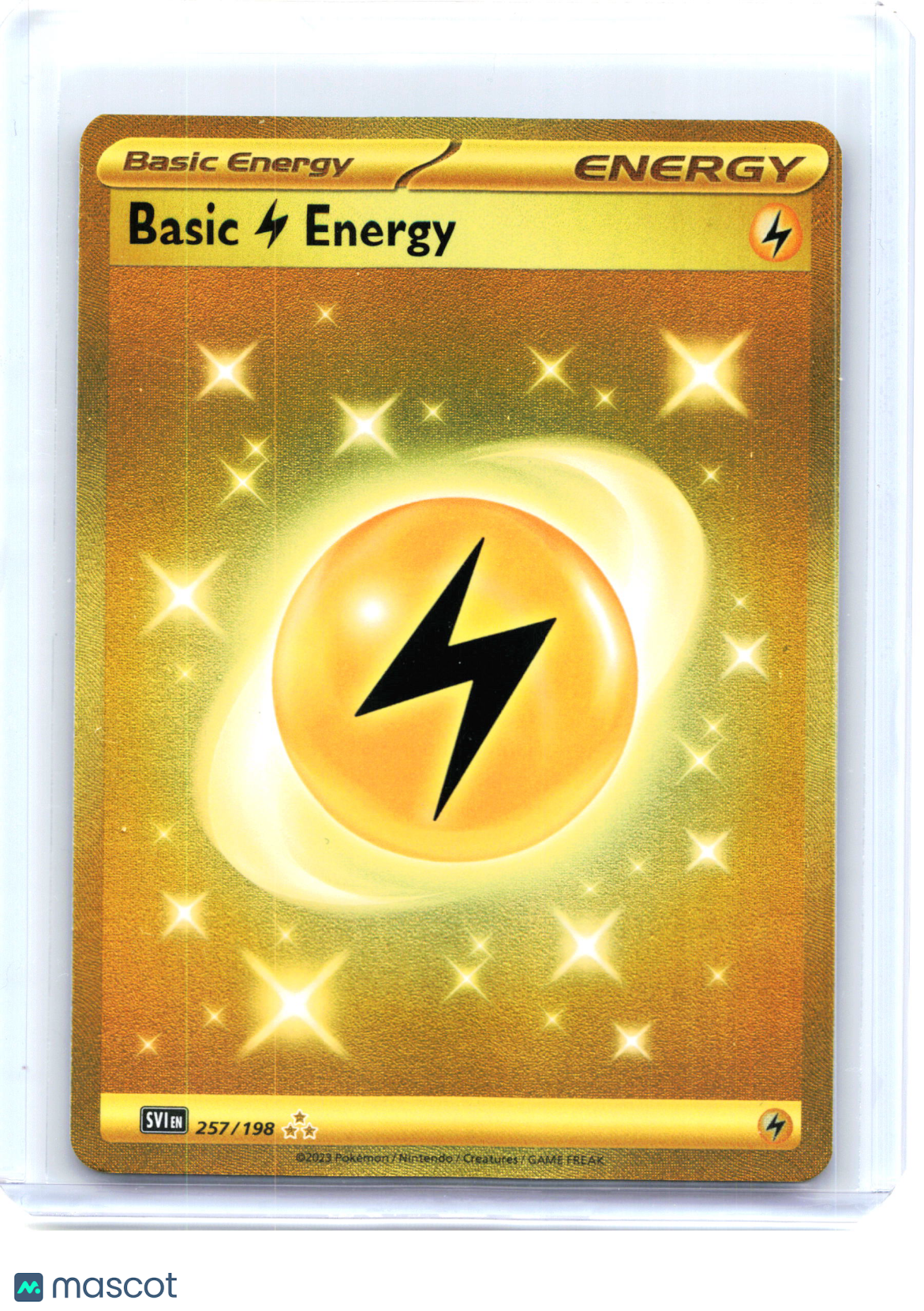 2023 Basic Lightning Energy #257/198 Scarlet & Violet Base Set—Hyper Rare [LP]