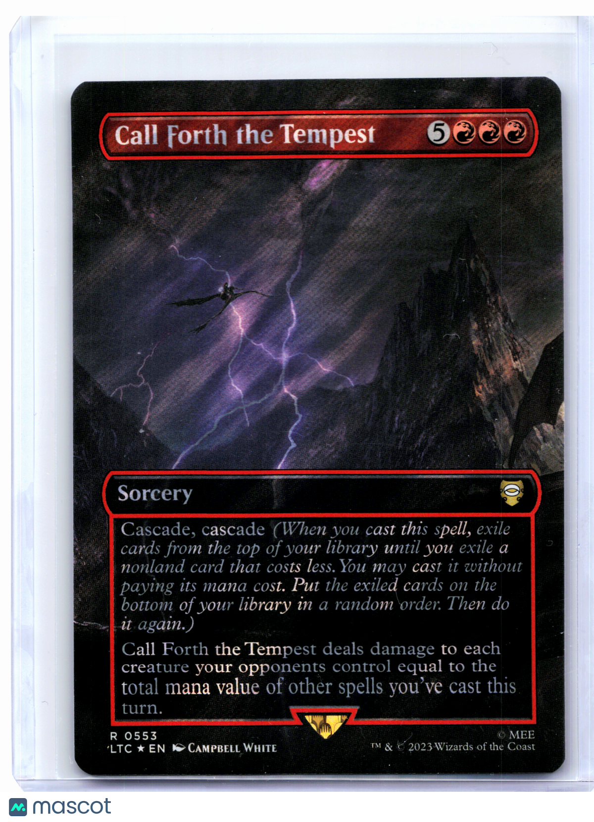 2023 Magic: TG—Call Forth the Tempest (Borderless) #0553 LTC—Rare Surge Foil
