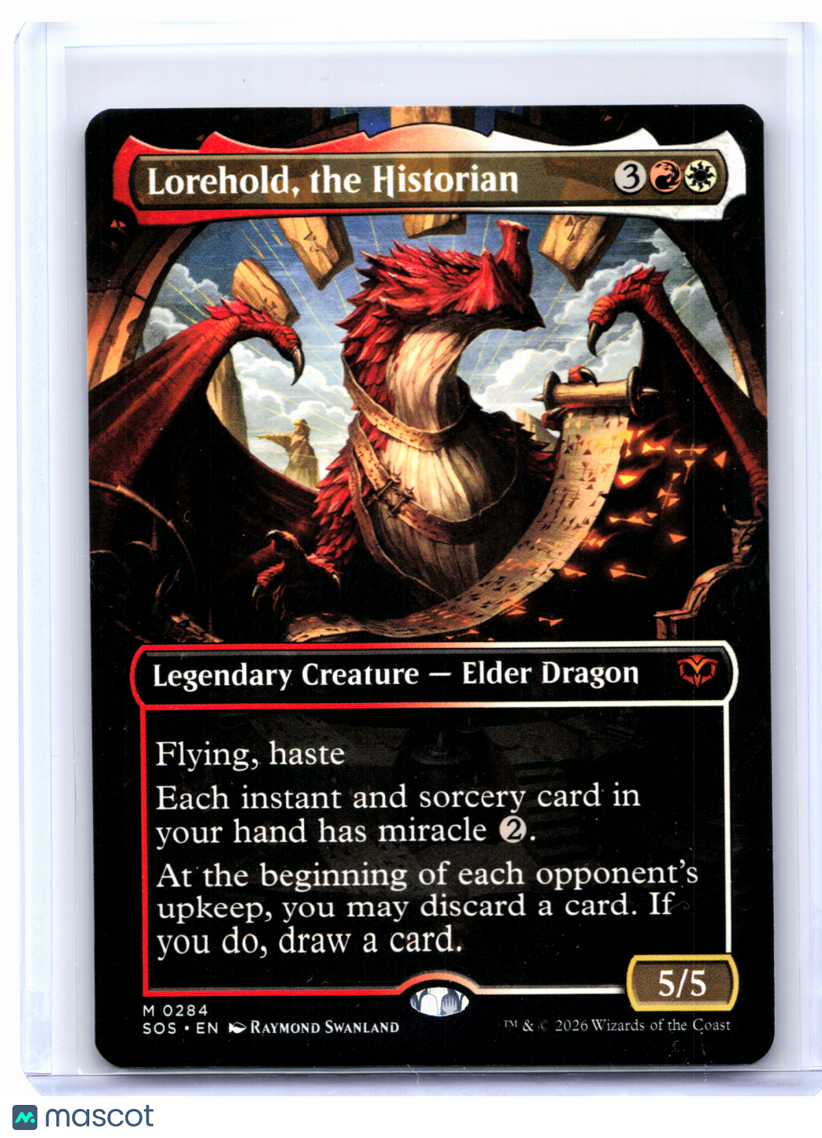 2024 Magic: TG—Lorehold, the Historian (Borderless) #0284 SOS—Mythic Nonfoil