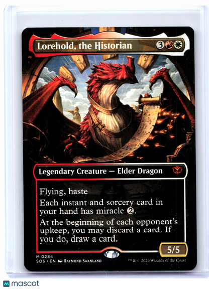 2024 Magic: TG—Lorehold, the Historian (Borderless) #0284 SOS—Mythic Nonfoil