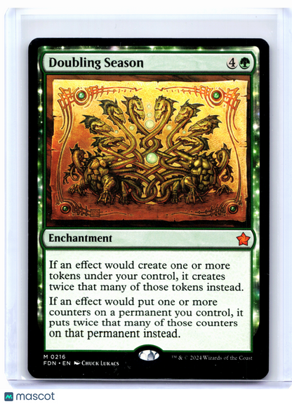 2024 Magic: The Gathering—Doubling Season #0216 Foundations—Mythic Nonfoil