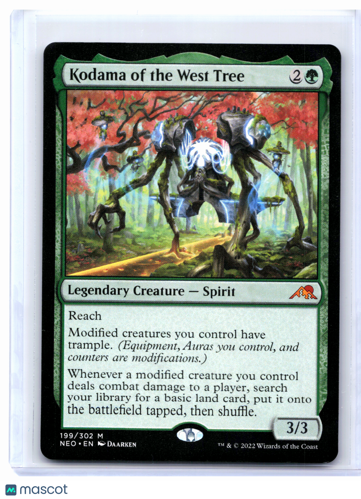2022 Magic: The Gathering—Kodama of the West Tree #199 NEO—Mythic Nonfoil