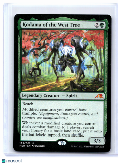 2022 Magic: The Gathering—Kodama of the West Tree #199 NEO—Mythic Nonfoil