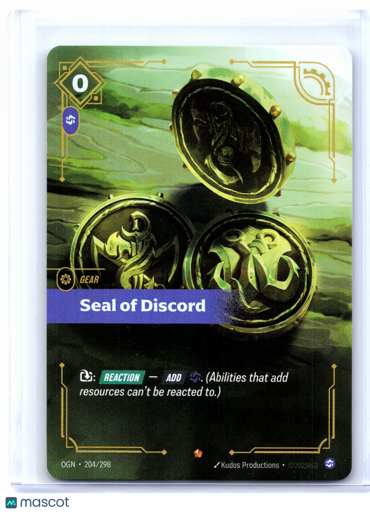 2025 Riftbound—Seal of Discord #204/298 Origins—Epic Foil