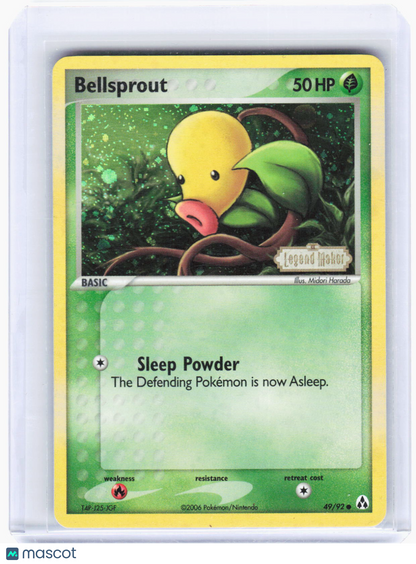 2006 Pokemon—Bellsprout #49/92 Legend Maker—Common Reverse Holo (Lightly Played)