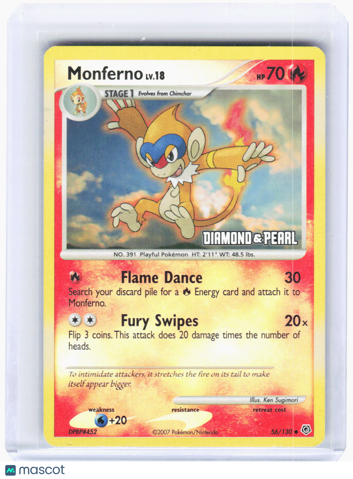 2010 Pokemon—Monferno [Diamond & Pearl] #56/130 Burger King Promos—Promo RH (LP)