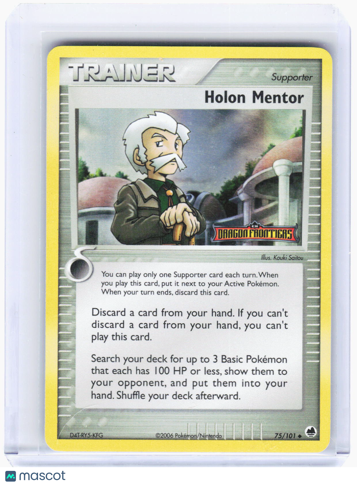 2006 Pokemon—Holon Mentor #75/101 Dragon Frontiers—Uncommon Reverse Holo (LP)