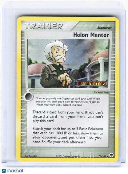 2006 Pokemon—Holon Mentor #75/101 Dragon Frontiers—Uncommon Reverse Holo (LP)