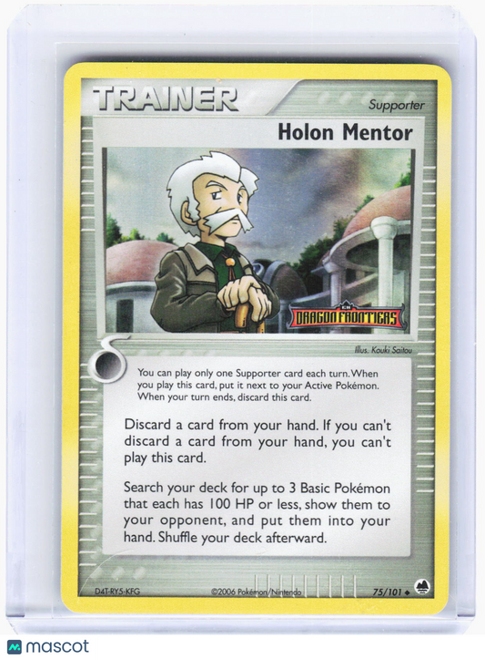 2006 Pokemon—Holon Mentor #75/101 Dragon Frontiers—Uncommon Reverse Holo (LP)