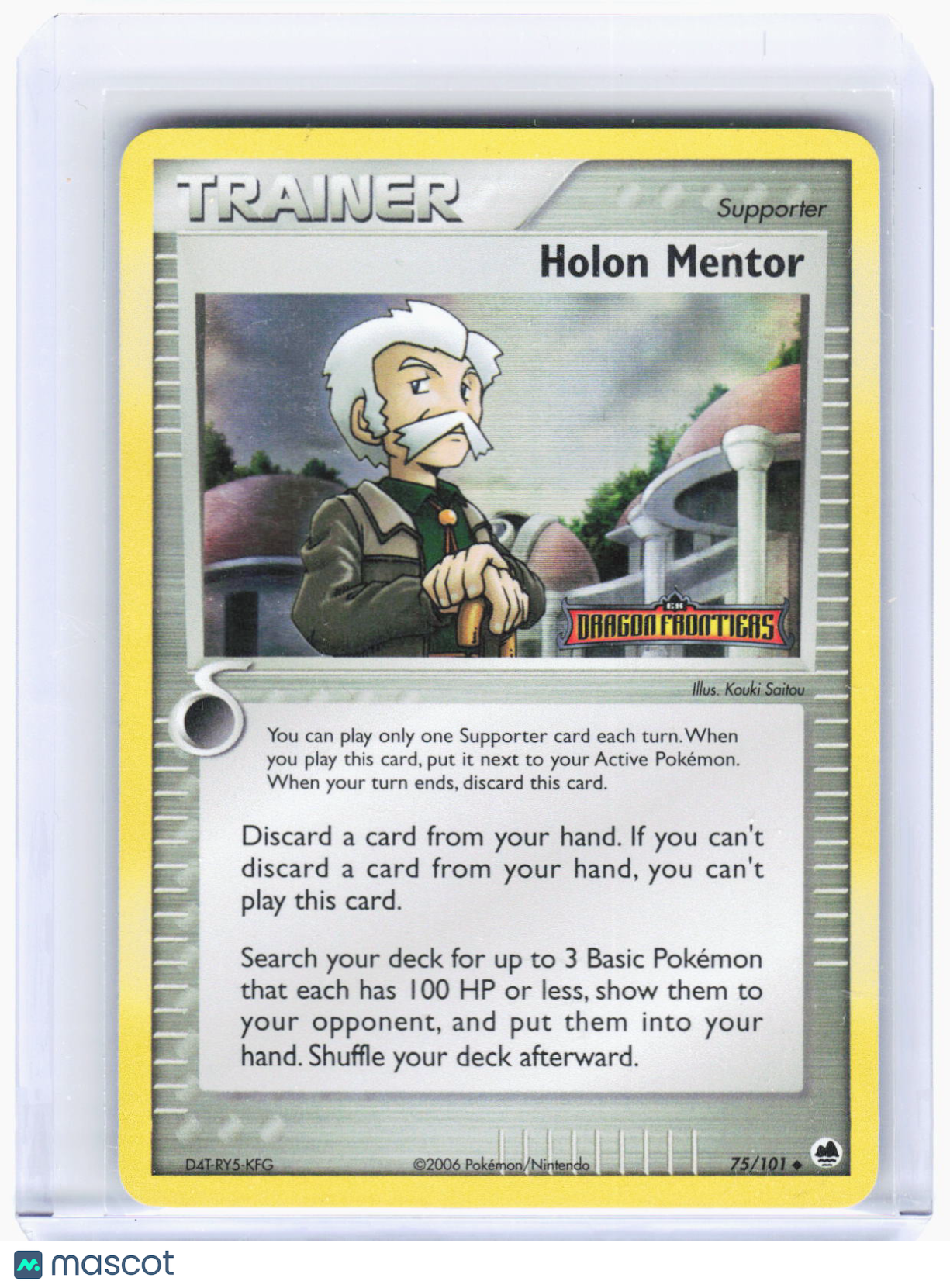 2006 Pokemon—Holon Mentor #75/101 Dragon Frontiers—Uncommon Reverse Holo (LP)