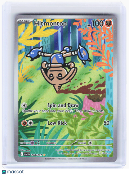 2026 Pokemon—Hitmontop #240/217 Ascended Heroes—Illustration Rare Foil