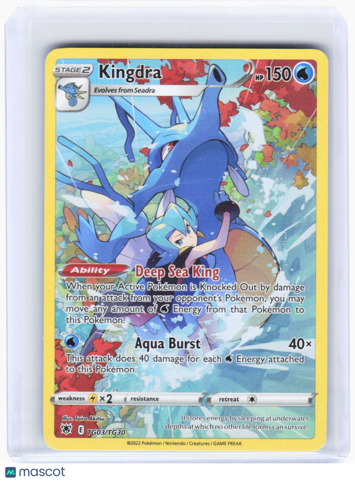 Pokemon—Kingdra #TG03/TG30 2022 Astral Radiance—Rare Holo (Lightly Played)