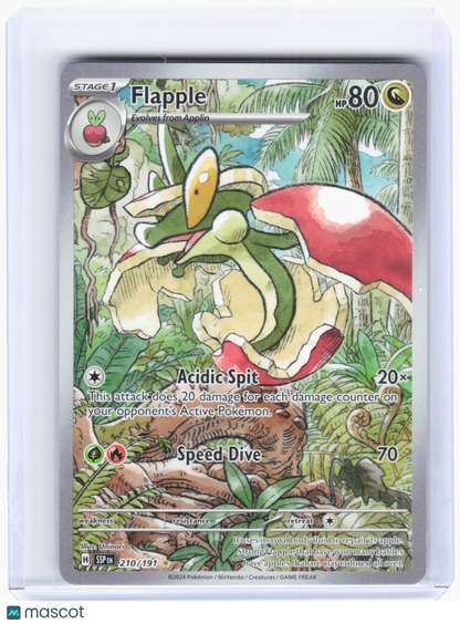 2024 Pokemon—Flapple #210/191 Surging Sparks—Illustration Rare Foil