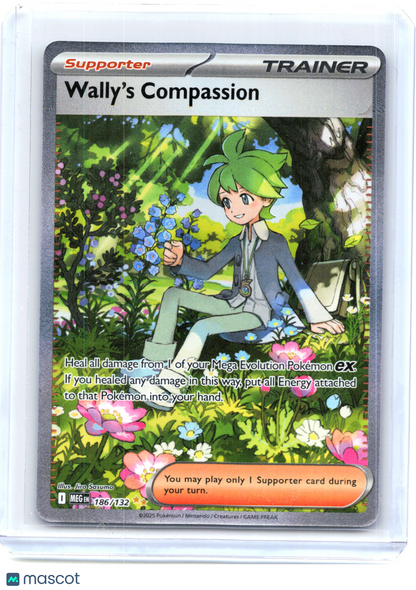 2025 Pokemon—Wally's Compassion 186/132 Mega Evolution—Special Illustration Rare