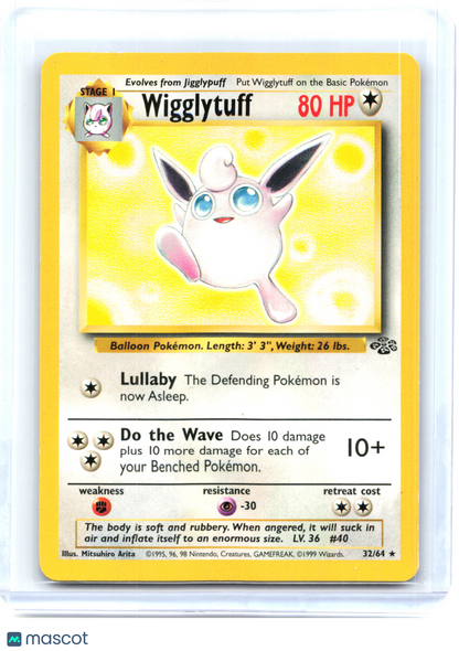 1999 Pokemon—Wigglytuff #32/64 Jungle—Rare Non-Holo [Lightly Played]