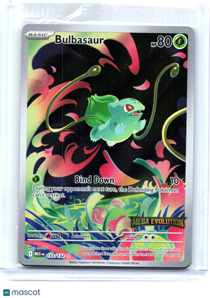 2025 Pokemon—Bulbasaur (Mega Evolution Stamped) #133/132 MCAP—IR [Sealed]