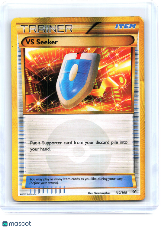 2014 Pokemon—VS Seeker #110/108 Roaring Skies—Secret Rare Holo [Damaged]