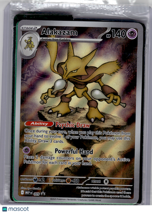 2025 Pokemon—Alakazam #009 Mega Evolution Promo—Black Star Promo Holo [Sealed]