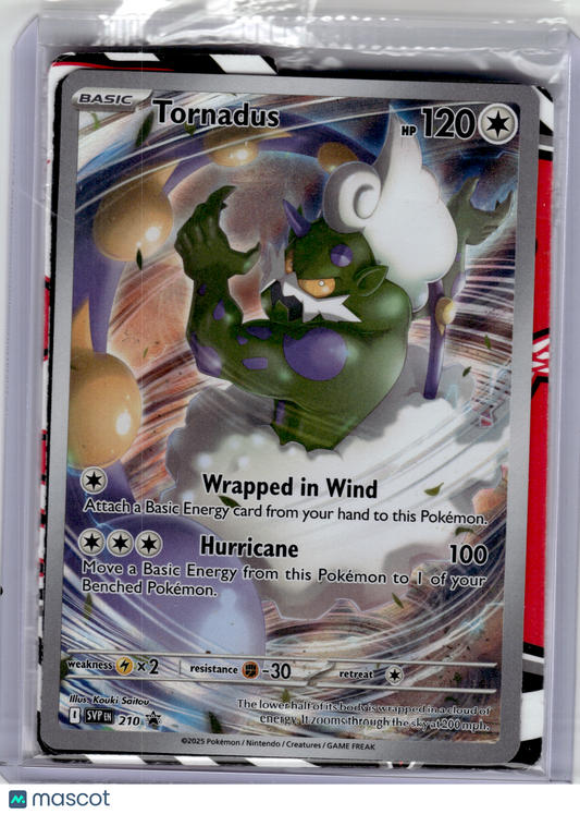 2025 Pokemon—Tornadus #210 Scarlet & Violet—Black Star Promo Holo [Sealed]