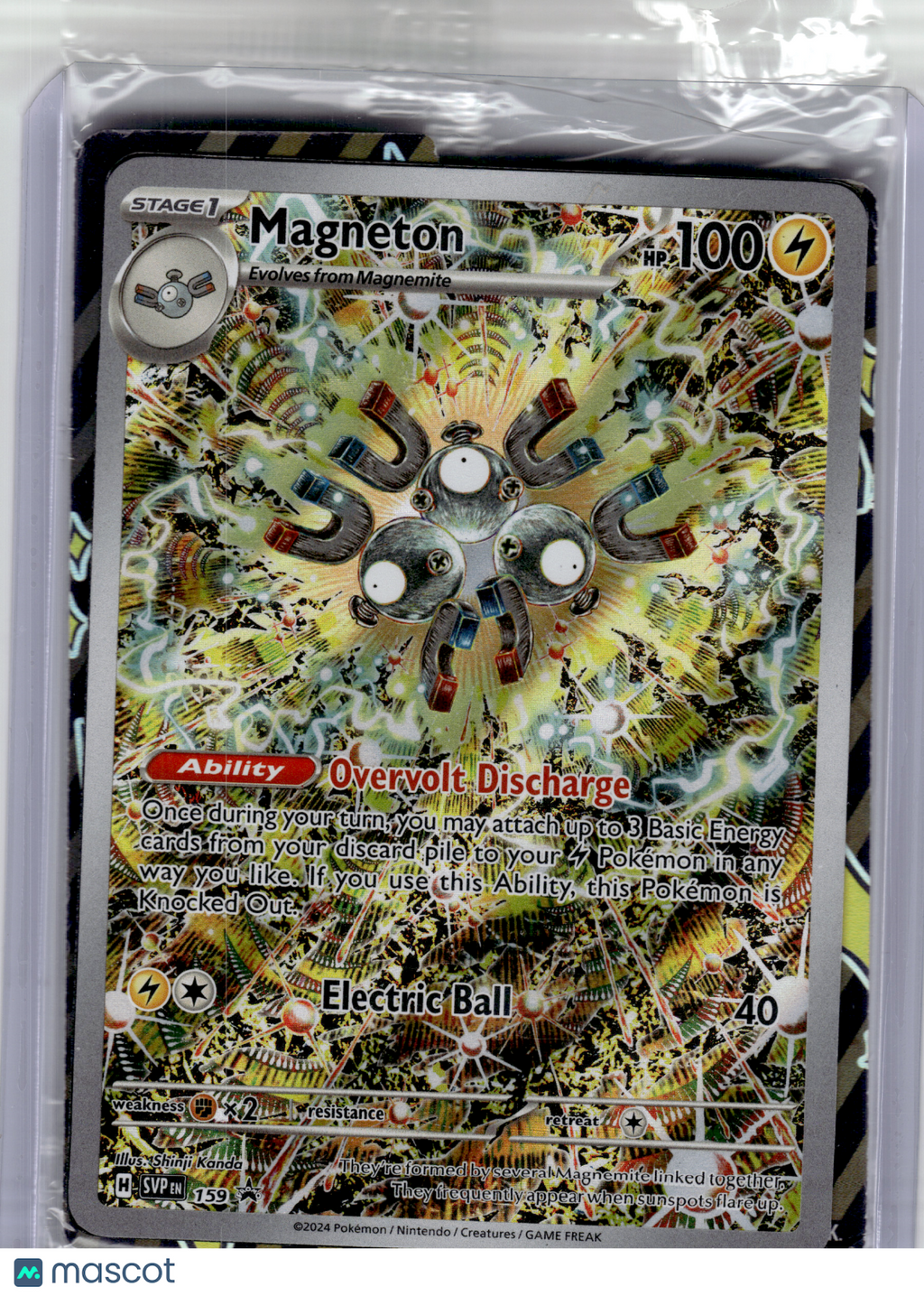 2024 Pokemon—Magneton #159 Scarlet & Violet—Black Star Promo Holo [Sealed]