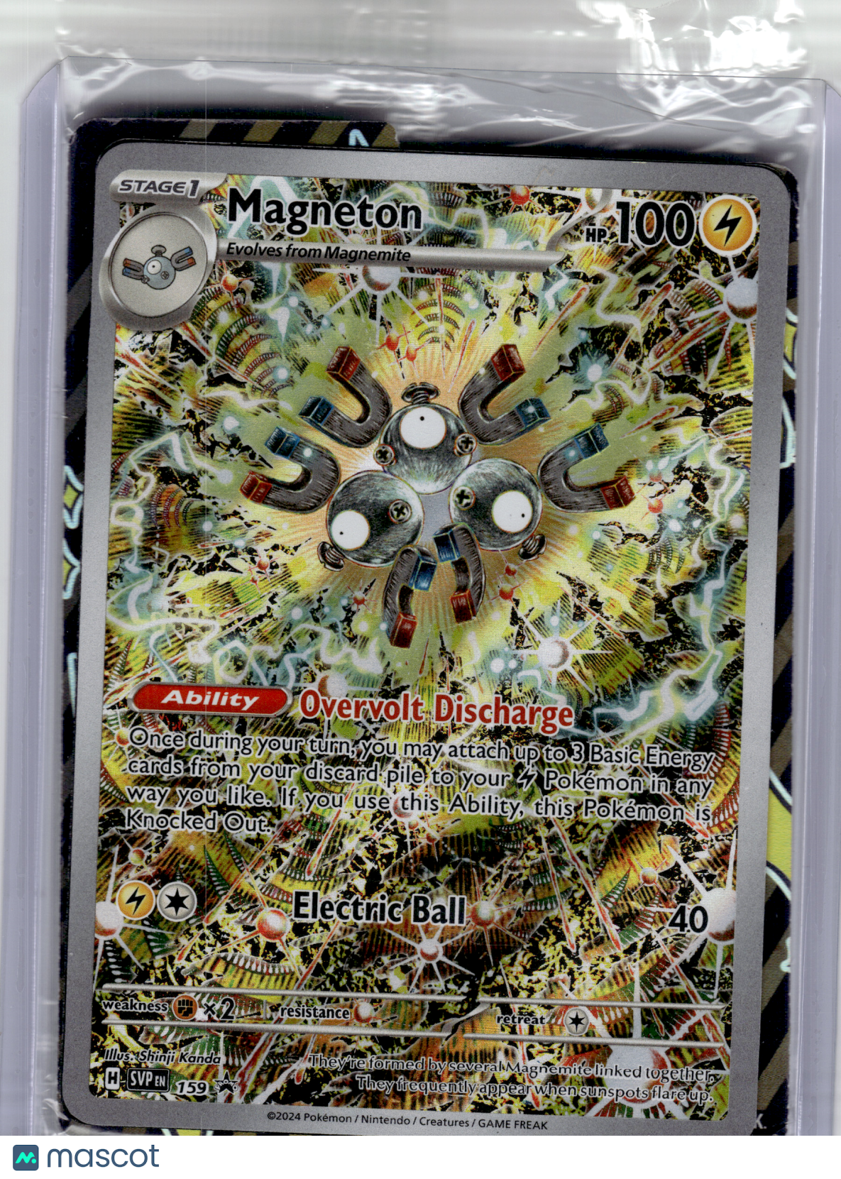2024 Pokemon—Magneton #159 Scarlet & Violet—Black Star Promo Holo [Sealed]