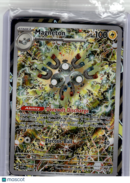 2024 Pokemon—Magneton #159 Scarlet & Violet—Black Star Promo Holo [Sealed]