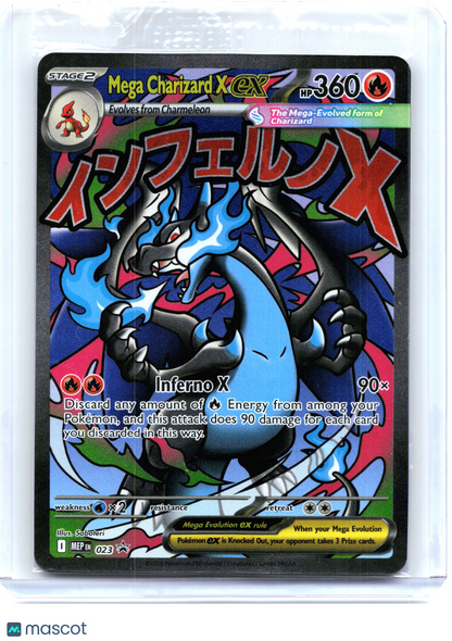 2025 Mega Charizard X EX #023 Mega Evolution Promo—Black Star Promo Holo(Sealed)