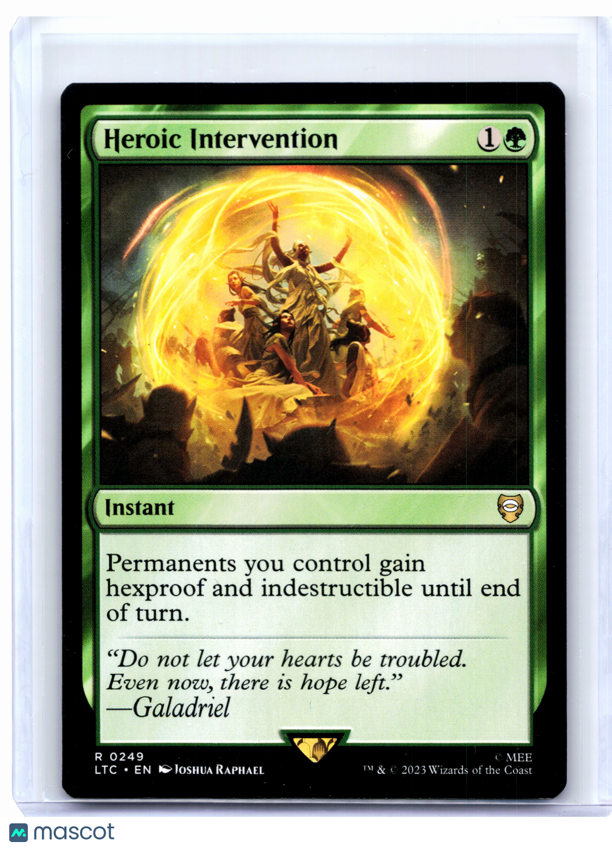 2023 Magic: The Gathering—Heroic Intervention #0249 LTC—Rare Nonfoil