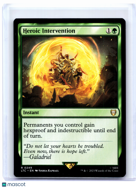 2023 Magic: The Gathering—Heroic Intervention #0249 LTC—Rare Nonfoil
