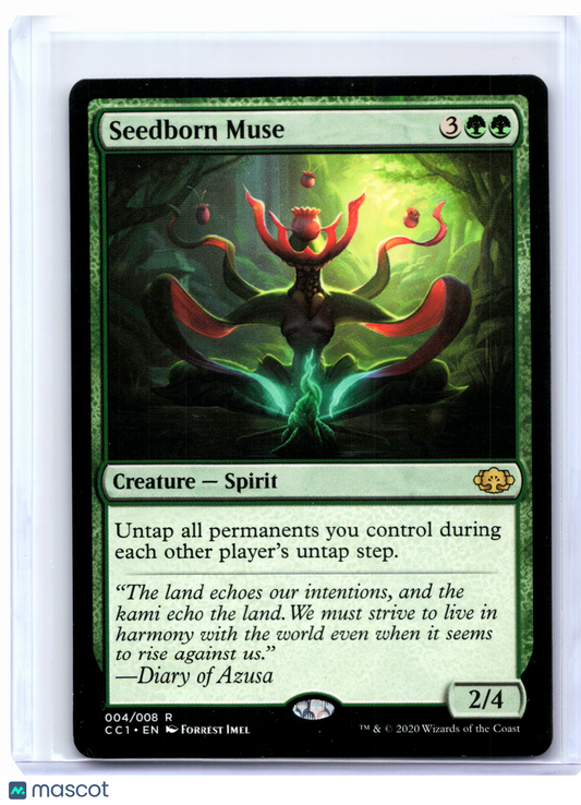 2020 Magic: TG—Seedborn Muse #004 Commander Collection: Green—Rare Nonfoil