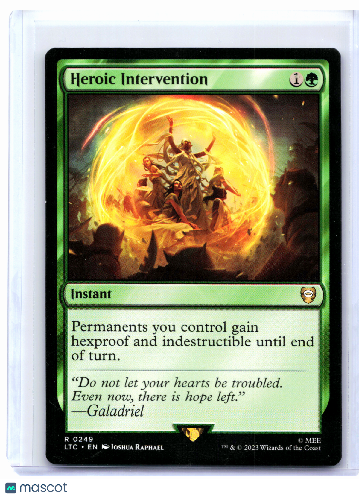 2023 Magic: The Gathering—Heroic Intervention #0249 LTC—Rare Nonfoil