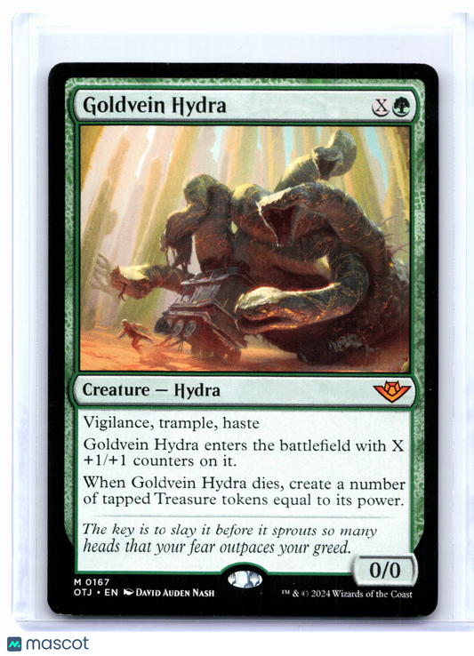 2024 Magic: TG—Goldvein Hydra #0167 Outlaws of Thunder Junction—Mythic Nonfoil