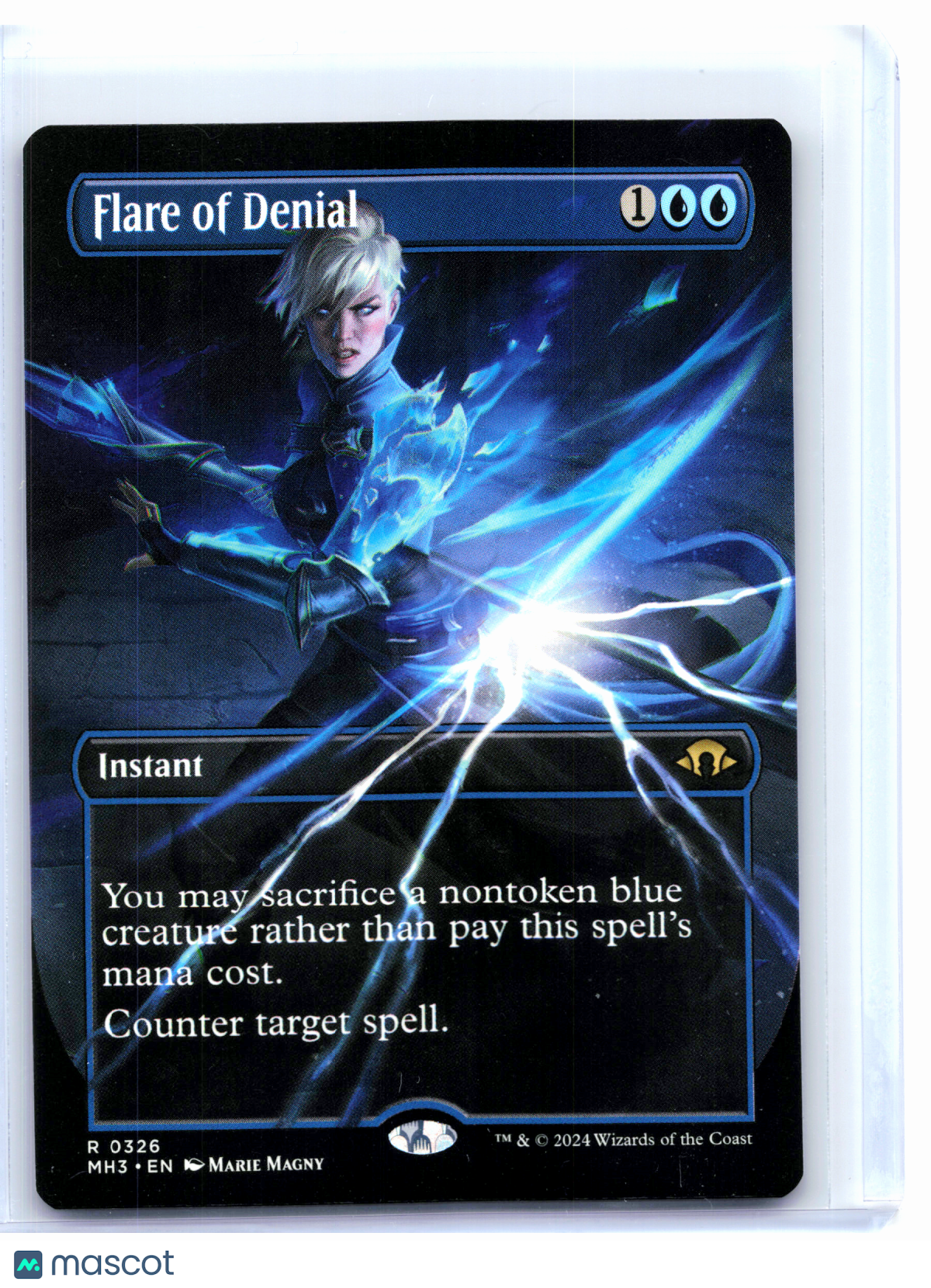 2024 Magic: TG—Flare of Denial (Borderless) #0326 Modern Horizons 3—Rare Nonfoil