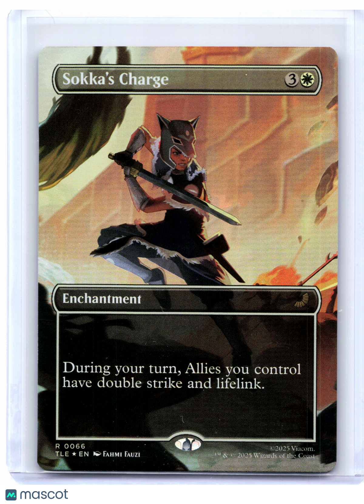 2025 Magic: The Gathering—Sokka's Charge (Borderless) #0066 TLE—Rare Foil