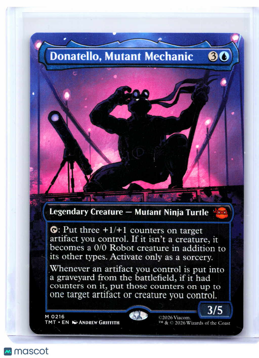 2026 Magic: TG—Donatello, Mutant Mechanic (Borderless) #0216 TMT—Mythic Nonfoil