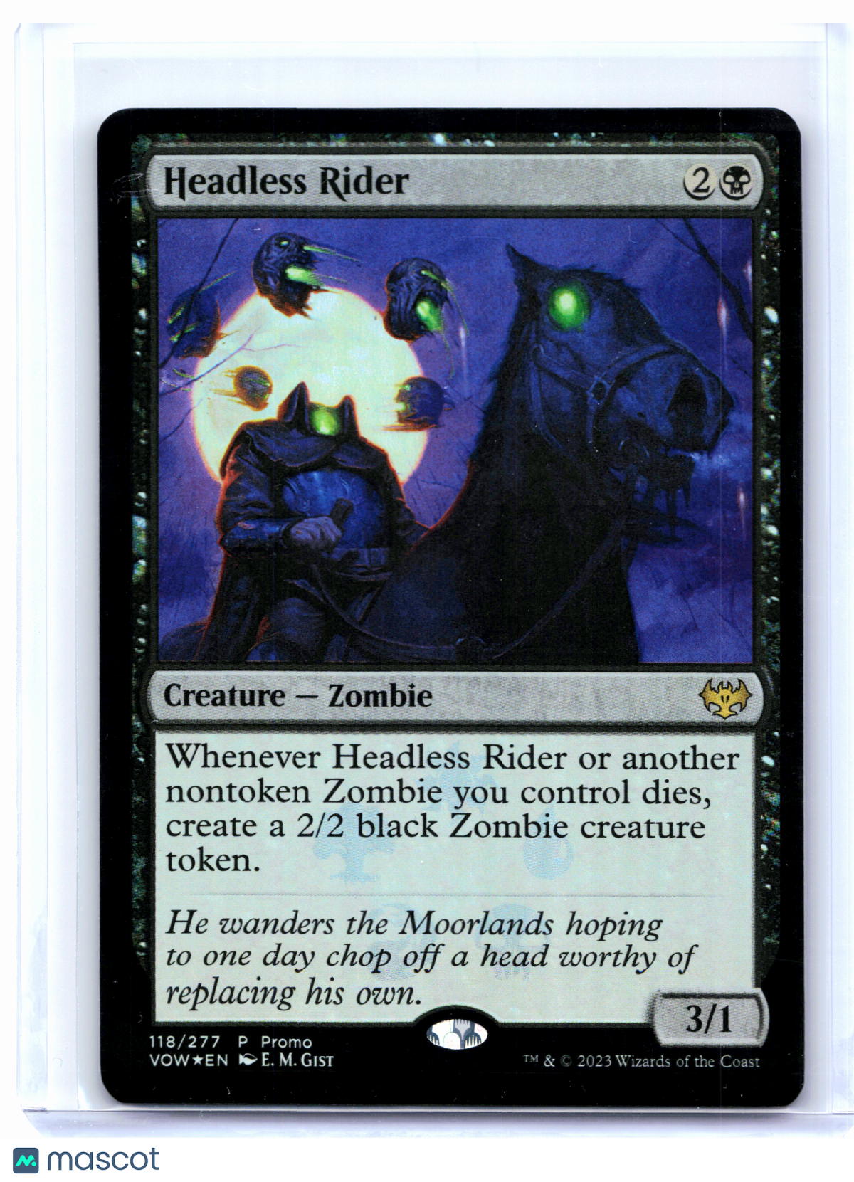 2023 Magic: The Gathering—Headless Rider #118 Media Promos—Promo Foil